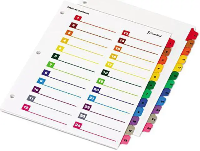 Main image of Cardinal 60960 OneStep Printable Table of Contents and Dividers - Double Column