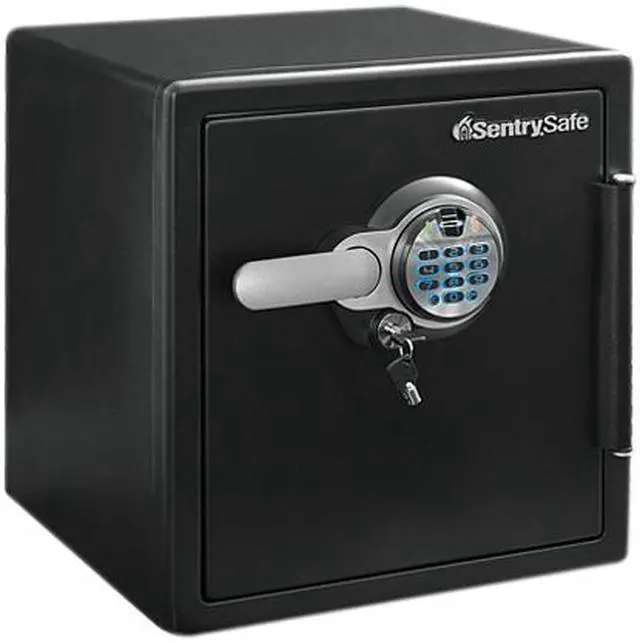 Alt view image 2 of 3 - Sentry SFW123BSC Fingerprint Fire/Water Safe, 1.23 Cu. Ft. Interior Capacity
