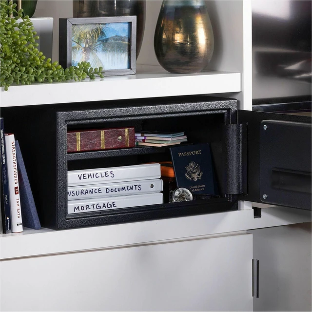 Alt view image 2 of 5 - Sentry Safe X105P Security Safe - 0.98 ft - Digital, Programmable, Electronic Lock - 2 Live-locking Bolt(s) - Pry Resistant, Theft Resistant, Scratch Resistant, Damage Resistant - X105P