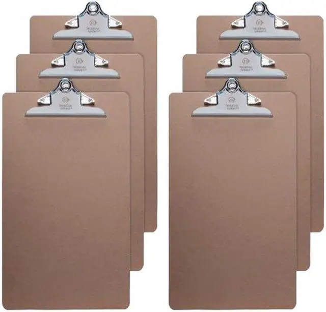 Main image of Business Source 28554BD Hardboard Clipboard Brown - 6 / Bundle