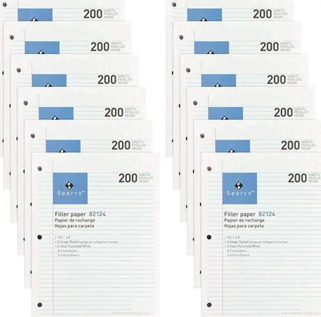 Main image of Sparco 82124BD Filler Paper, 10.50" x 8.00", 200 Sheets/each