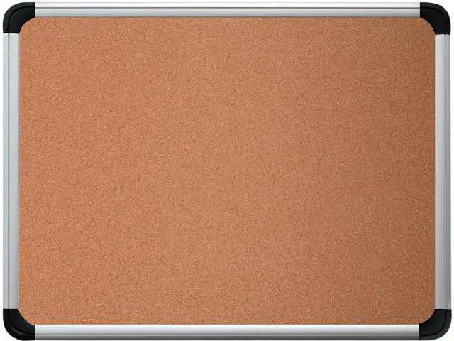 Main image of Universal UNV43713 Cork Board with Aluminum Frame, 36" x 24", Natural, Silver Frame