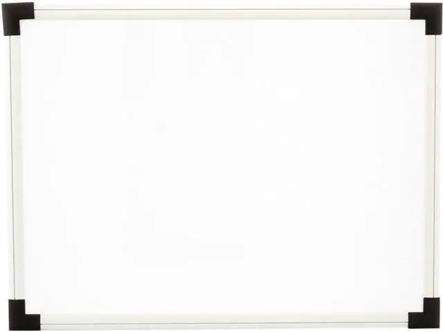 Main image of Universal UNV43722 Dry Erase Board, Melamine, 24" x 18", White, Black/Gray, Aluminum/Plastic Frame