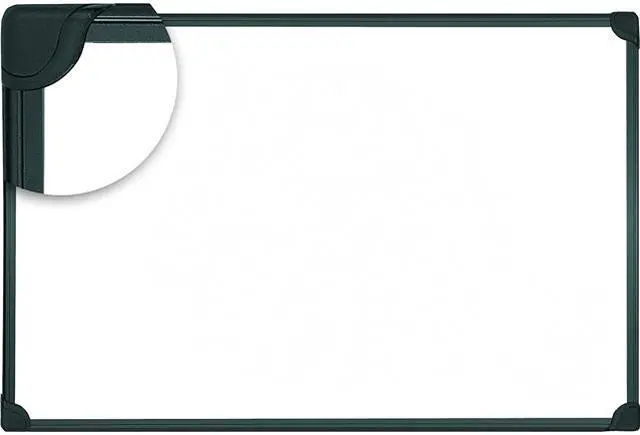 Main image of Universal UNV43025 Design Series Magnetic Steel Dry Erase Board, 36" x 24", White, Black Frame