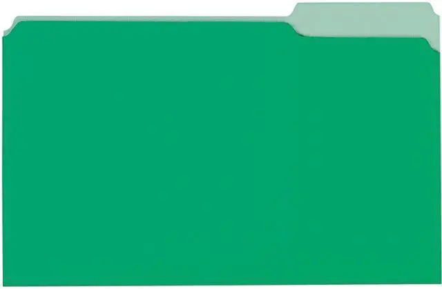 Main image of Universal UNV10522 Deluxe Colored Top Tab File Folders, 1/3-Cut Tabs, Legal Size