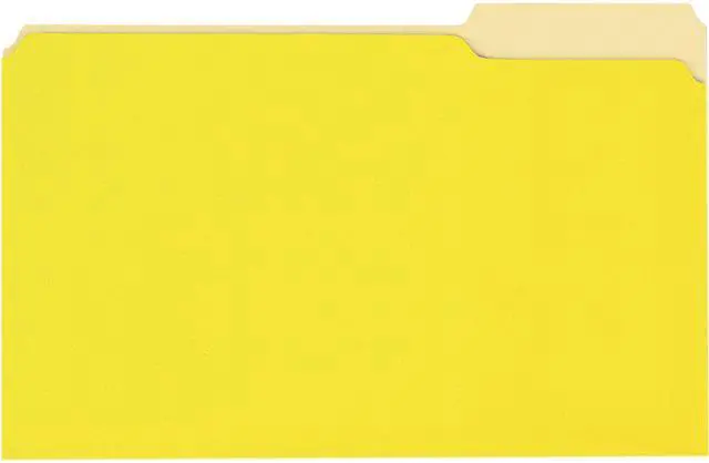 Main image of Universal UNV10524 Deluxe Colored Top Tab File Folders, 1/3-Cut Tabs, Legal Size