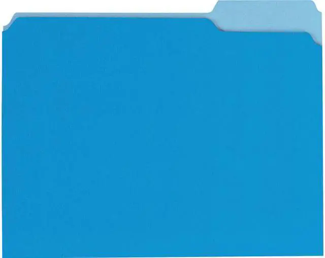 Main image of Universal UNV10501EE Deluxe Colored Top Tab File Folders, 1/3-Cut Tabs, Letter Size