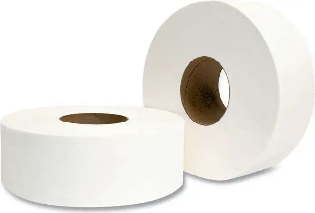Alt view image 2 of 5 - Morcon Jumbo Bath Tissue, Septic Safe, 2-Ply, White, 3.3" x 700 ft, 12 Rolls/Carton MOR29