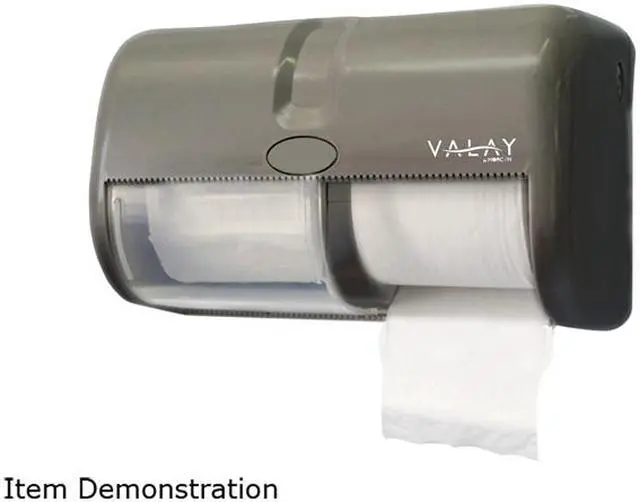 Main image of Morcon Paper MOR M1005-8 Morsoft Plastic Small Core Tissue Dispenser, 11.5" x 6.5", Black