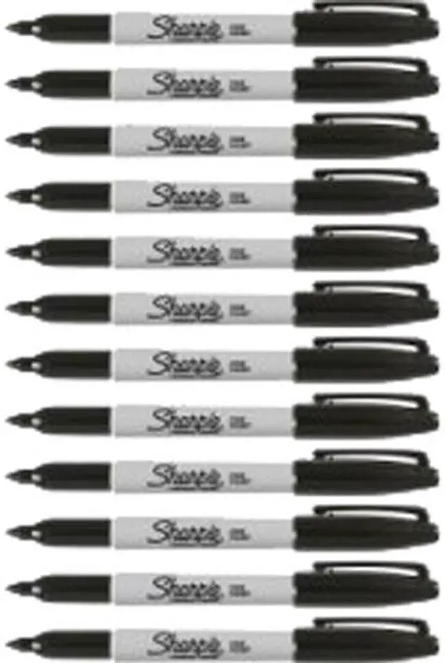 Main image of Sharpie 30051DZ Pen-style Permanent Marker - Black
