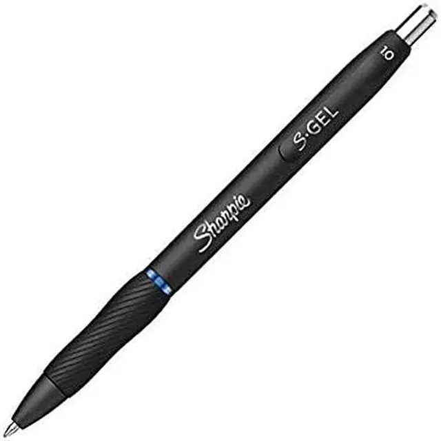 Main image of Sanford 2096127 Sharpie S-Gel Retractable Pens - 1 mm Pen Point Size - Retractable - Blue Gel-based Ink - Pack of 36