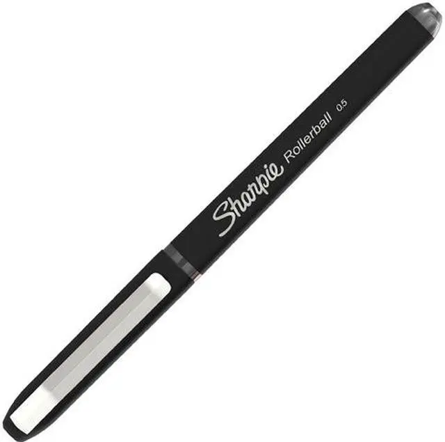 Main image of Sanford 2093222 Sharpie 0.5 mm Rollerball Pen, Black, 4 / Pack