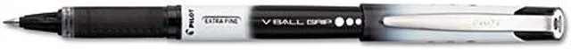 Main image of Pilot VBall Grip Liquid Ink Roller Ball Stick Pen, .5mm, Black Ink, (EA)