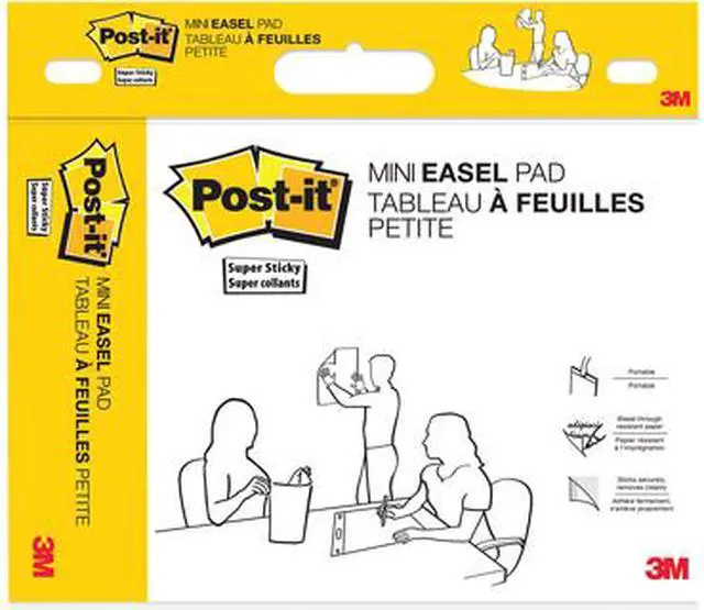Main image of Post-it 577SS Self Stick Easel Pads, 15 x 18, White, 20 Sheets/Pad, 2 Pads/Pack