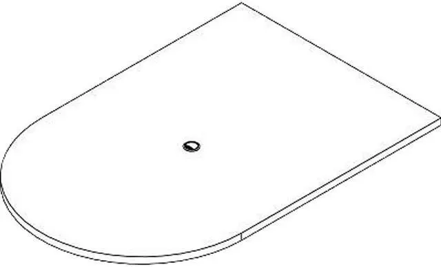 Main image of Lorell POC4872ES Prominence 2.0 Half-Racetrack Conference TableTop, 72" TT Width x 48" TT Depth x 1.50" TT Thickness - Espresso - LLRPOC4872ES