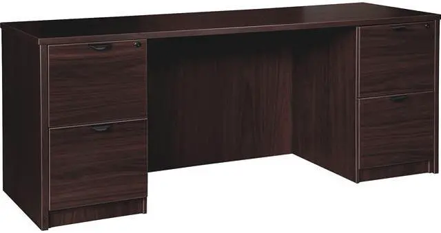 Main image of Lorell PC2466ES Prominence 2.0 Espresso Laminate Double-Pedestal Credenza