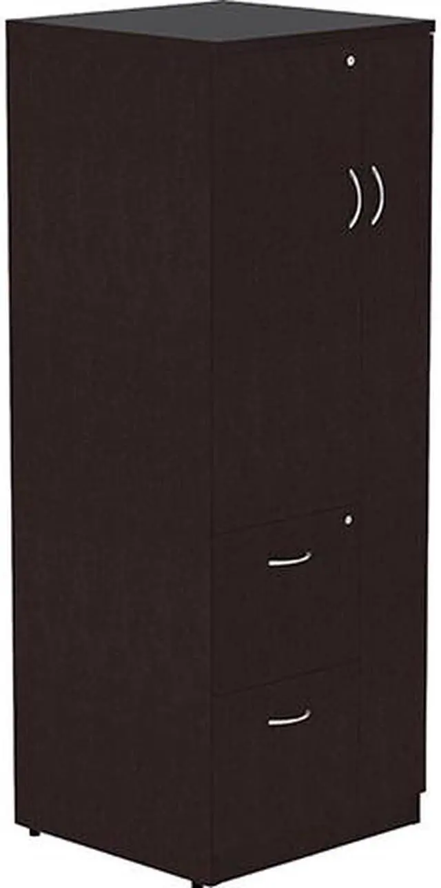 Main image of Lorell 18229 Essentials Laminate Tall Storage Cabinet - 2-Drawer
