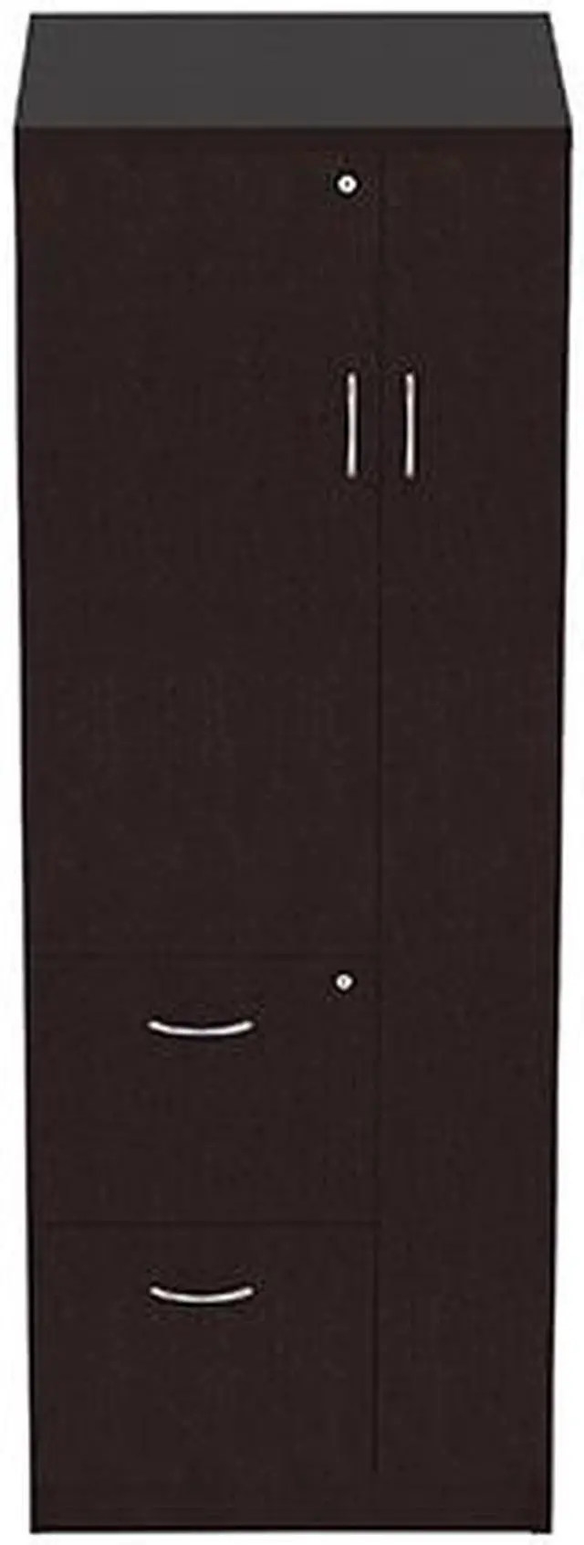 Alt view image 2 of 4 - Lorell 18229 Essentials Laminate Tall Storage Cabinet - 2-Drawer