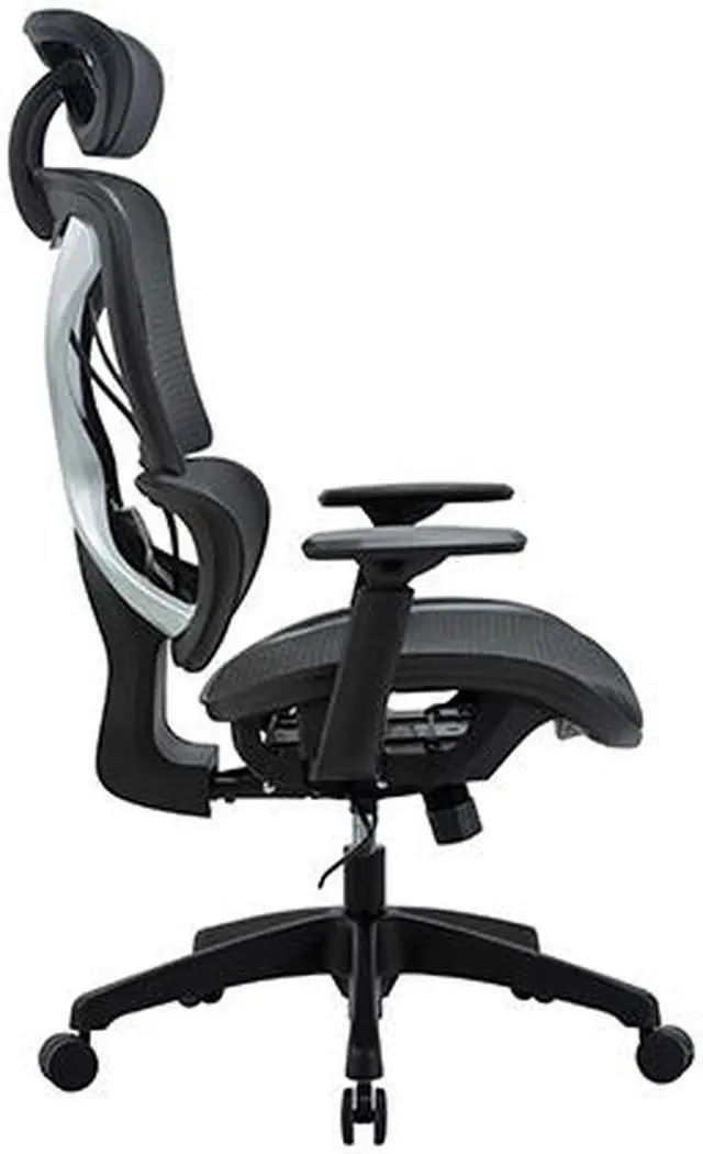 Alt view image 4 of 11 - Lorell 84396 High-Back Mesh Chair