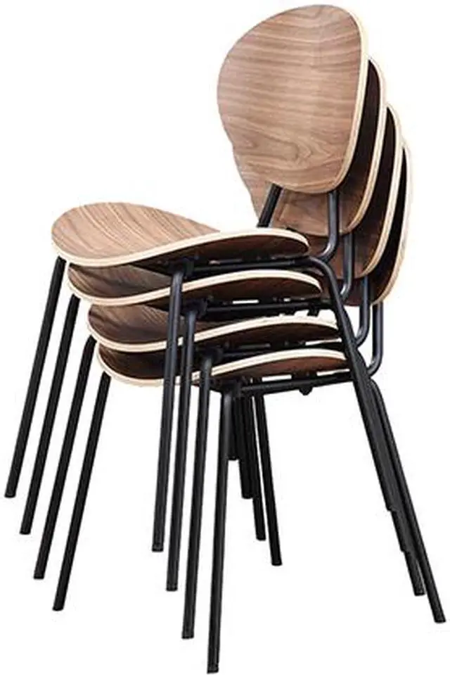 Alt view image 6 of 8 - Lorell 42962 Bentwood Cafe Chairs