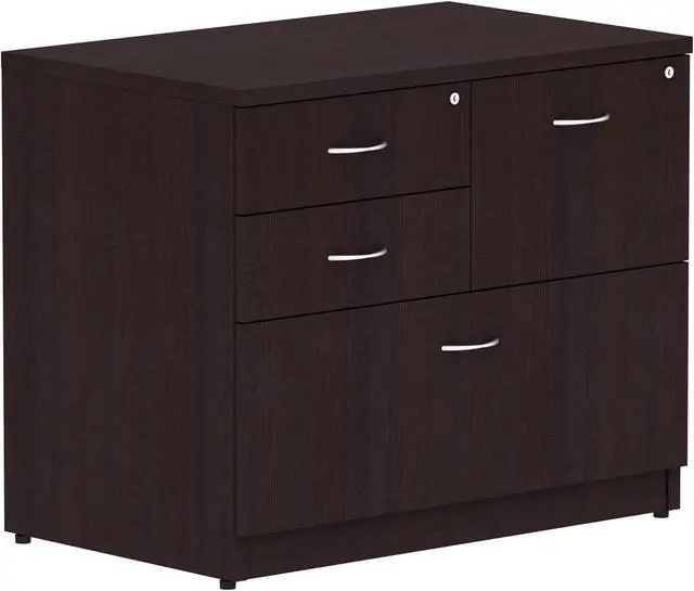 Main image of Lorell 18273 2-Box/1-File Espresso 4-Drawer Lateral File