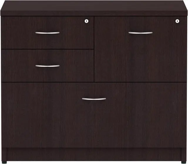 Alt view image 2 of 3 - Lorell 18273 2-Box/1-File Espresso 4-Drawer Lateral File