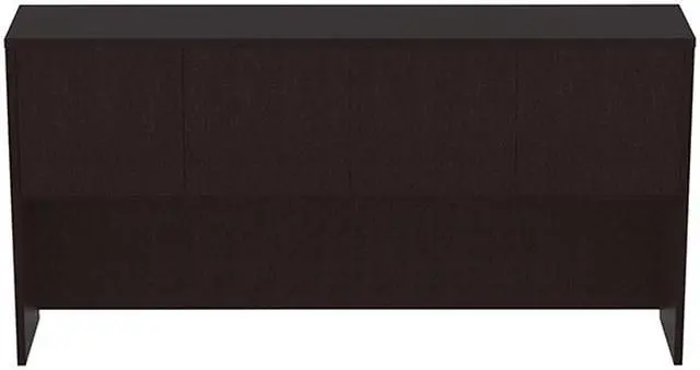 Alt view image 2 of 4 - Lorell 18214 Essentials Espresso Laminate 4-Door Hutch