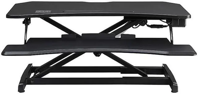Alt view image 2 of 5 - Lorell 99530 Electric Desk Riser With Wireless Device Charging
