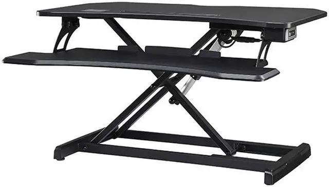 Alt view image 3 of 5 - Lorell 99530 Electric Desk Riser With Wireless Device Charging
