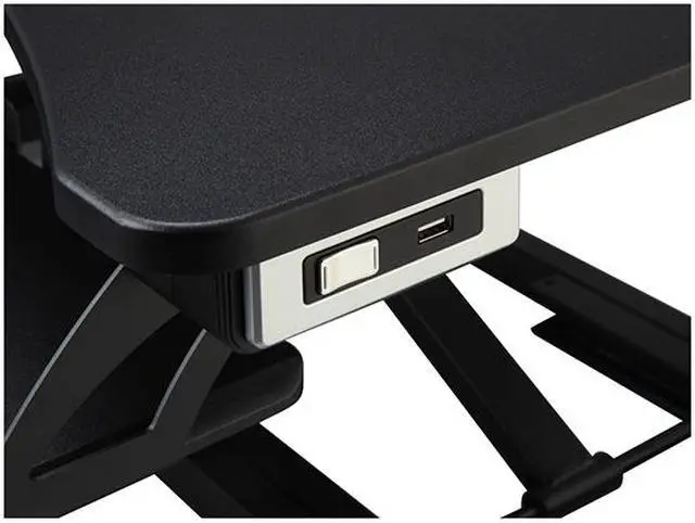 Alt view image 4 of 5 - Lorell 99530 Electric Desk Riser With Wireless Device Charging