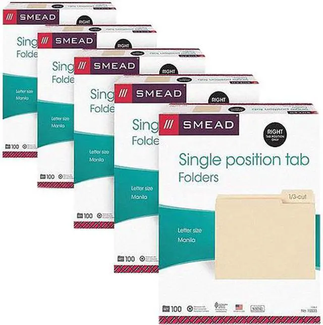 Main image of Smead 10333CT FOLDER, FILE, LTR, 1/3 RT, MLA