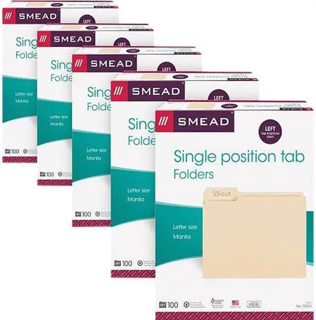 Main image of Smead 10331CT FOLDER, FILE, LTR, 1/3 LFT, MLA