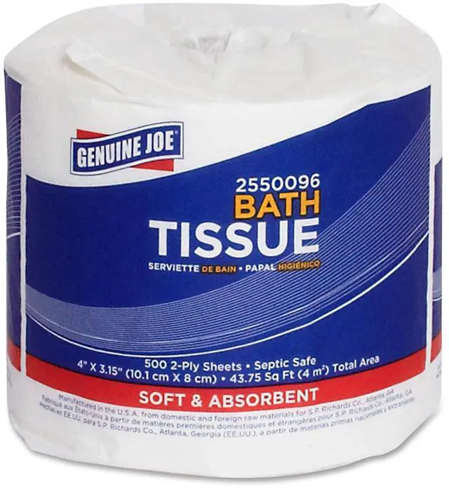 Alt view image 2 of 2 - Genuine Joe 2-Ply Standard Bath Tissue Rolls