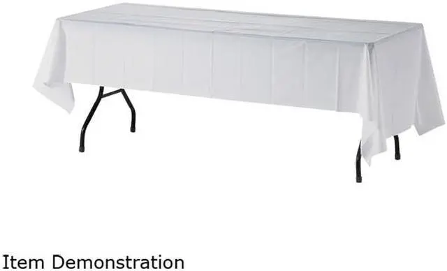 Main image of Genuine Joe 10328CT Plastic Rectangular Table Covers