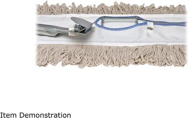 Alt view image 2 of 3 - Genuine Joe 02309CT 36" Dust Mop Frame, 360° Swivel, Rust Resistant, Chrome Plated, Reinforced - Chrome - Steel - 12 / Carton