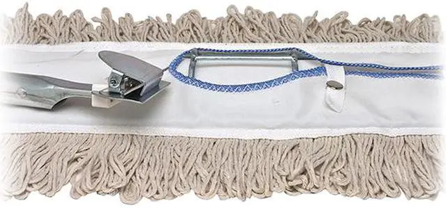 Alt view image 2 of 3 - Genuine Joe 48264CT 24" Dust Mop Frame, 360° Swivel, Rust Resistant, Chrome Plated, Reinforced - Stainless Steel - Steel - 12 / Carton