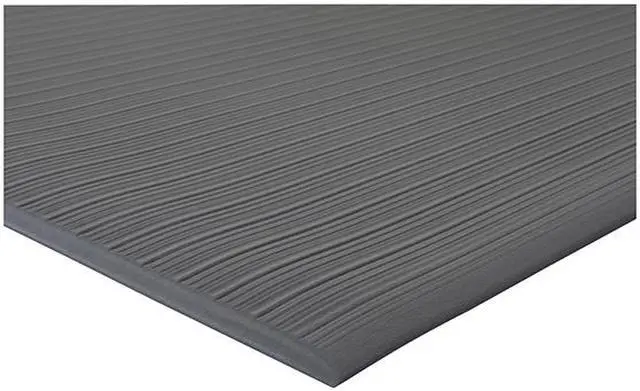 Alt view image 2 of 3 - Genuine Joe 02053 Air Step Anti-Fatigue Mat - Warehouse, Indoor - 60 ft Length x 36" Width x 0.38" Thickness - Vinyl, Vinyl Foam - Black