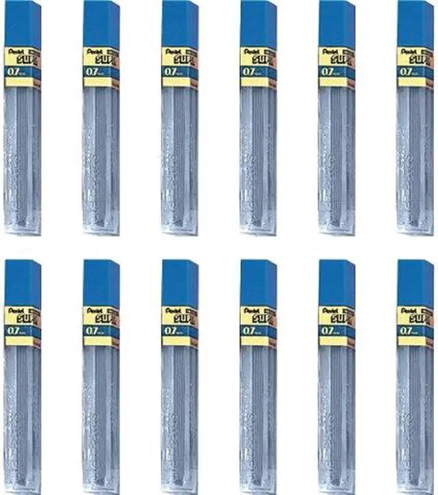 Main image of Pentel 502HBX Super Hi-Polymer Leads, 0.7mm, 2H, Black, 144/Pack