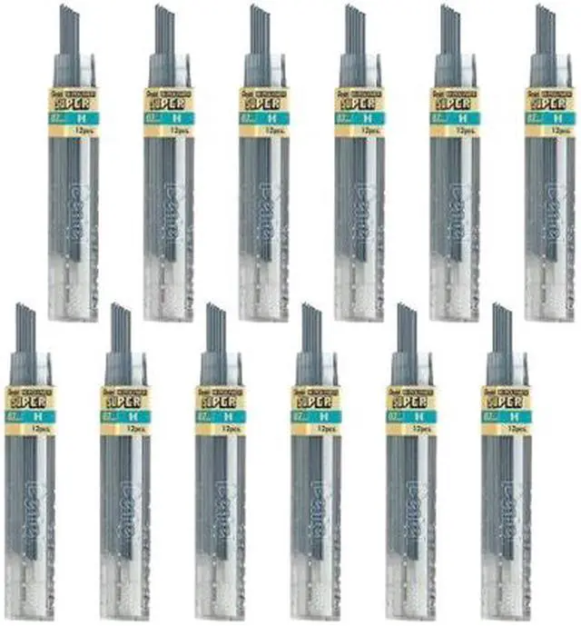Alt view image 2 of 2 - Pentel 50HBX Super Hi-Polymer Leads, 0.7mm, H, Black, 144/Pack