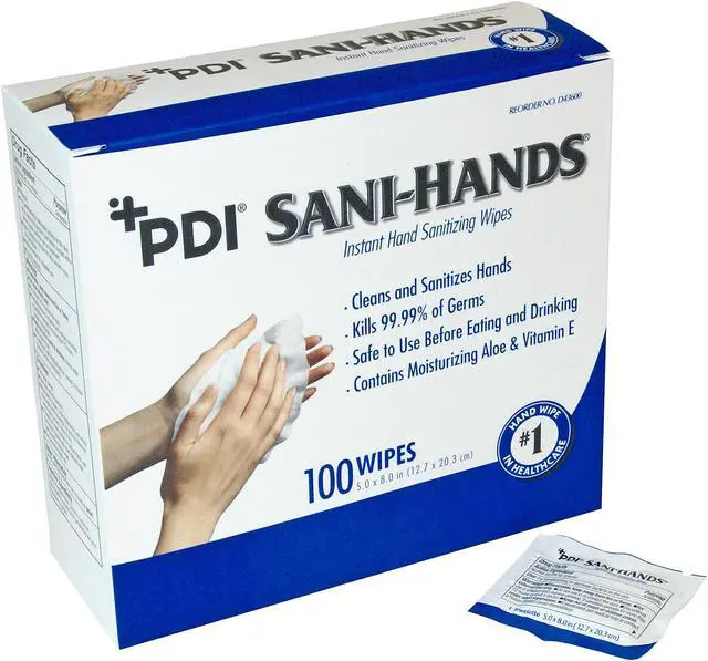 Main image of Sani Professional PSDP077600CT Nice-Pak Sani-Hands Individual Hand Wipes Packets