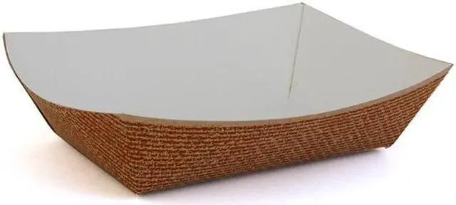 Main image of Southern Champion Tray Hearthstone Food Trays - 2 lb Capacity - 4.5 x 2.63 x 1.5 - Brown/White - Paper - 1,000/Carton SCH0564