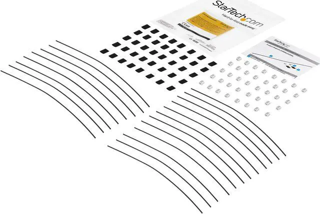 Alt view image 6 of 7 - StarTech.com CONNLOCKPK20 Security Tether Cables - Steel - Adjustable - 20 Pack Universal Cable and Adapter Tethers - Heat Shrink Covers (CONNLOCKPK20)