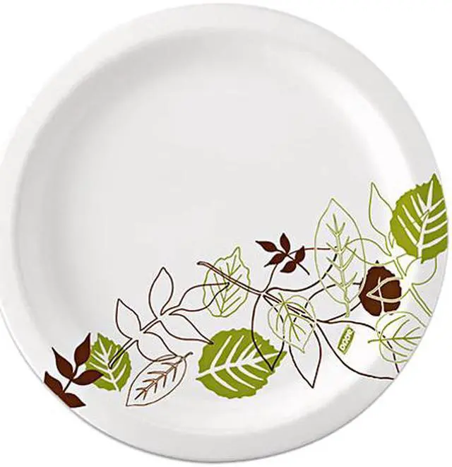 Main image of Dixie Ultra SXP10PATHPK Pathways Soak Proof Shield Heavyweight Paper Plates, 125/Pack, 10 1/8"