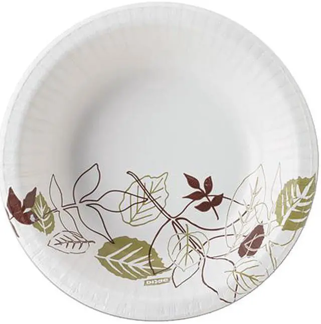 Main image of Dixie SX12PATH Ultra Pathways Heavyweight Paper Bowls, 12 oz., Green/Burgundy, 1000/Carton