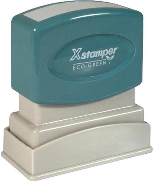 Xstamper Blue PAID Title Stamp - Message Stamp - 