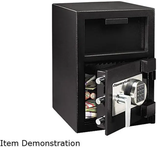 Main image of Sentry Safe DH-109E Depository Safe, 1.3 ft3, 14w x 15-3/5d x 24h, Black