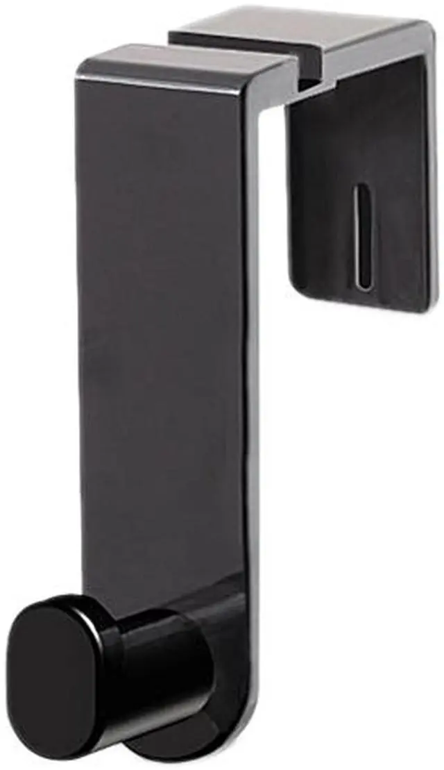 Main image of Safco 4224BL Plastic Coat Hook, 1 Hook, 1-3/4 x 5-1/4 x 4, Black