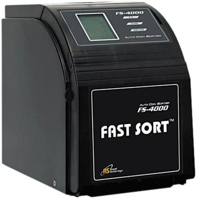 Alt view image 4 of 4 - Royal Sovereign FS-4000 Fast Sort FS-4000 Digital Coin Sorter, Pennies Through Quarters