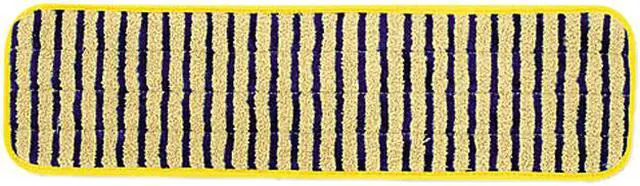 Main image of Rubbermaid Commercial Q810YEL Microfiber Scrubber Pad, Vertical Polyprolene Stripes, 18", 6/Carton, YEL