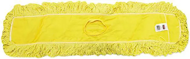 Main image of Rubbermaid Commercial J15500YEL Trapper Commercial Dust Mop, Looped-end Launderable, 5" x 36", Yellow